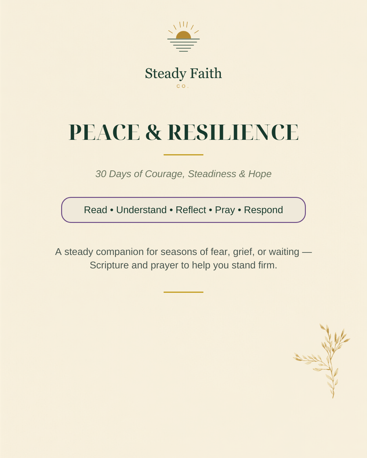 Daily Scripture Companion: Peace & Resilience