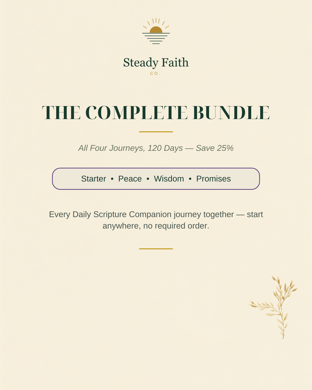 Daily Scripture Companion — Complete 4-Journey Bundle