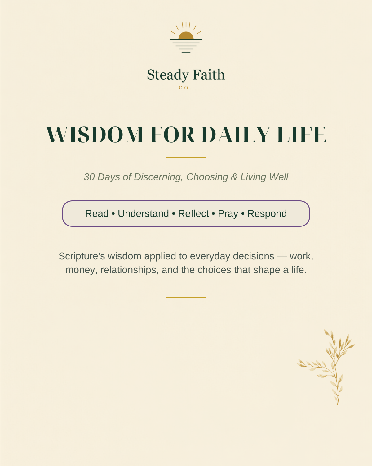 Daily Scripture Companion: Wisdom for Daily Life
