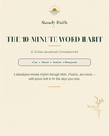 The 10-Minute Word Habit: 30-Day Bible Reading Journal cover