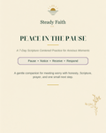 Peace in the Pause: 7-Day Christian Anxiety Reflection Journal cover