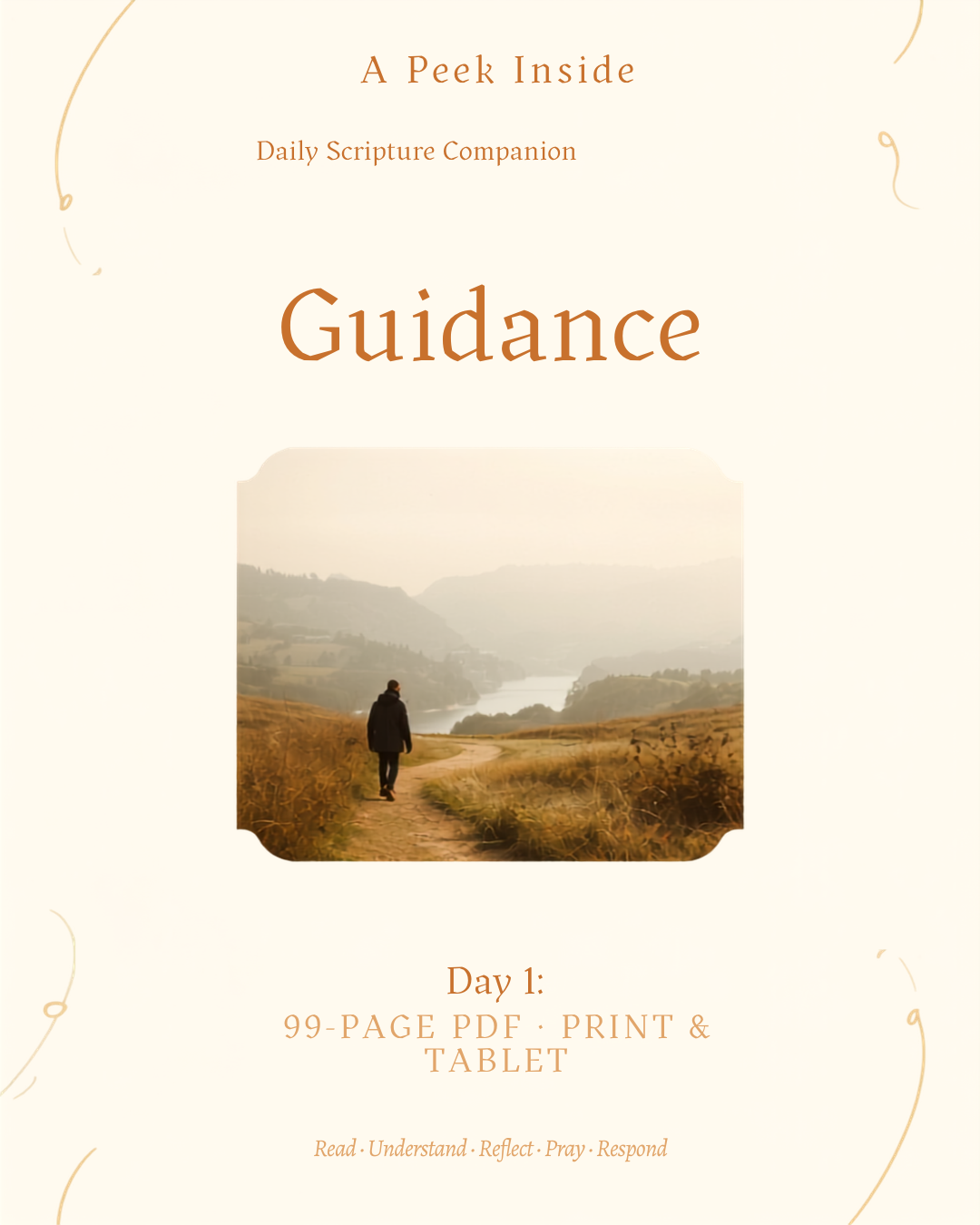 A Peek Inside: Daily Scripture Companion 30-Day Devotional Guide, Day 1 Guidance