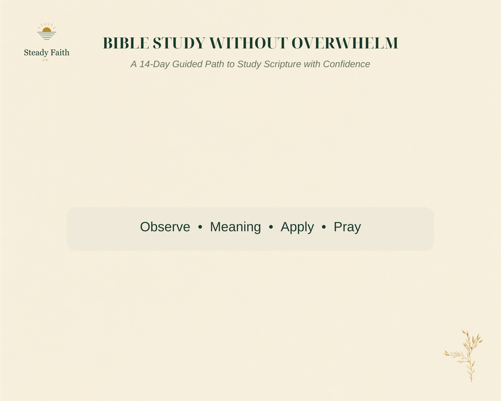 Bible Study Without Overwhelm gallery slide 1