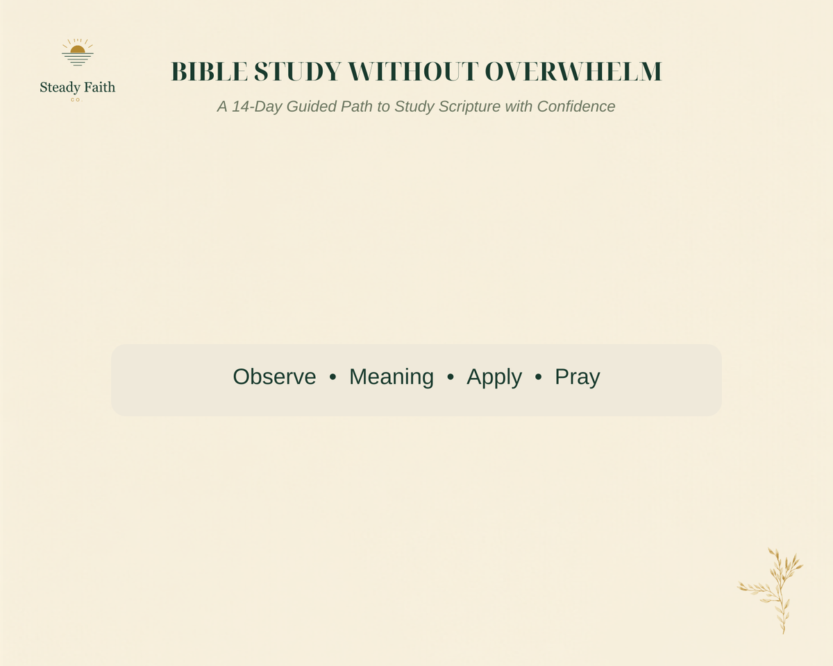Bible Study Without Overwhelm gallery slide 1