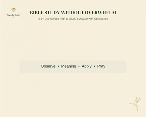 Bible Study Without Overwhelm gallery slide 1