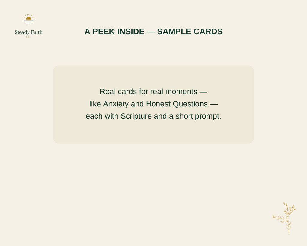 When Words Won't Come - A Peek Inside Sample Cards