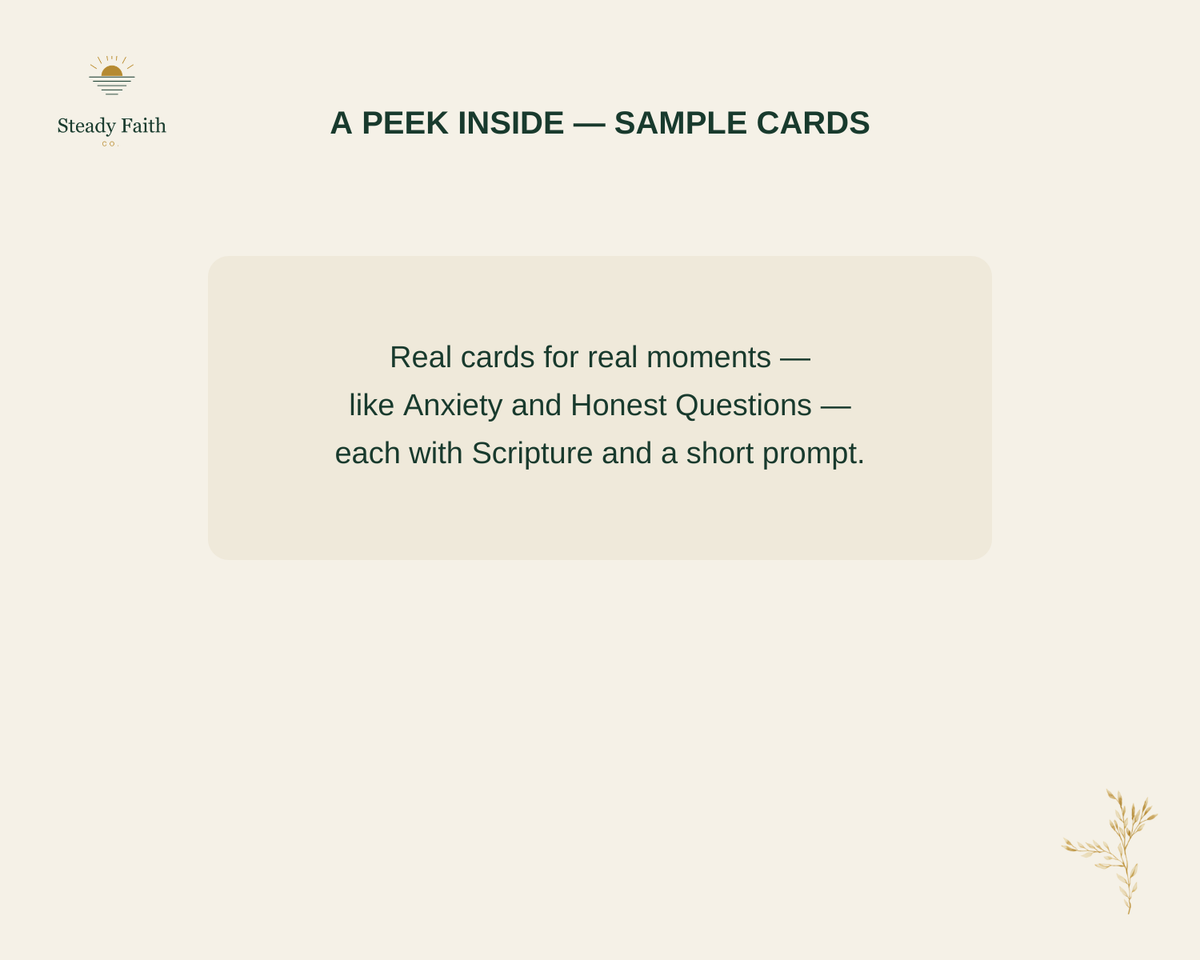 When Words Won't Come - A Peek Inside Sample Cards