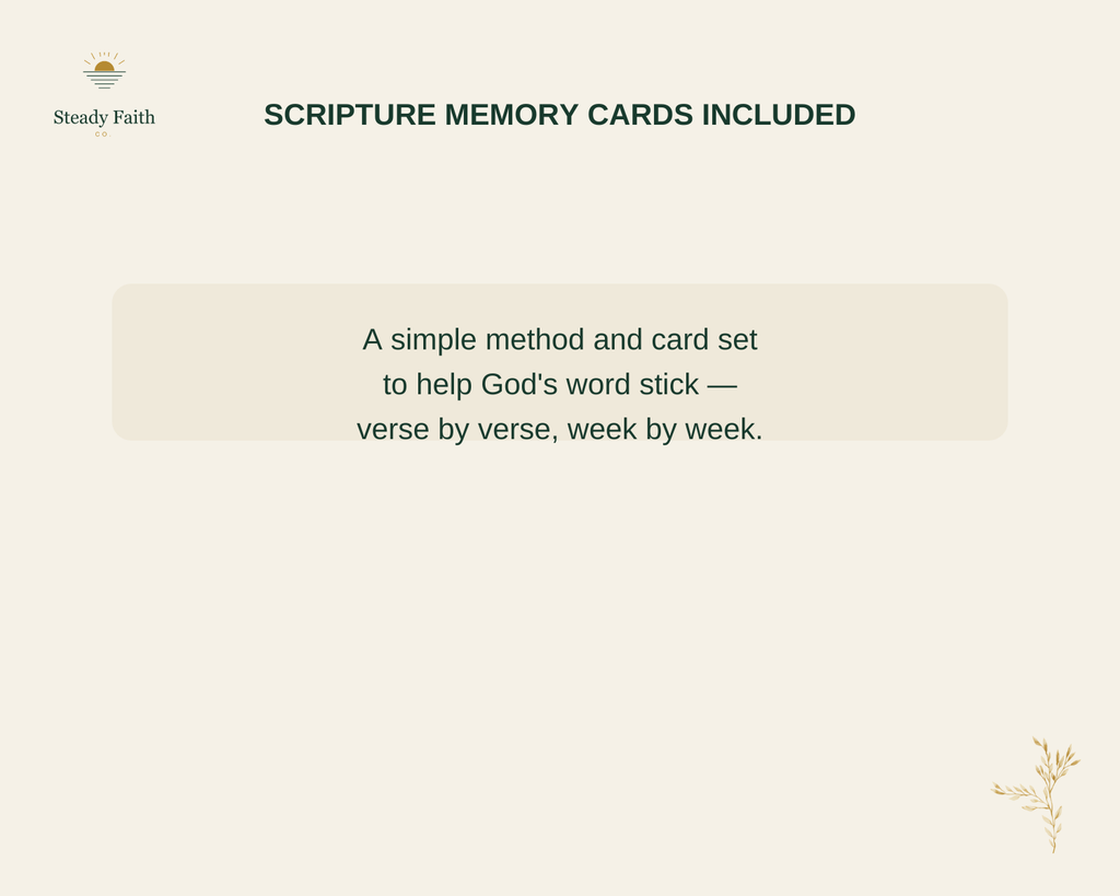 10-Minute Word Habit - Scripture Memory Cards Included