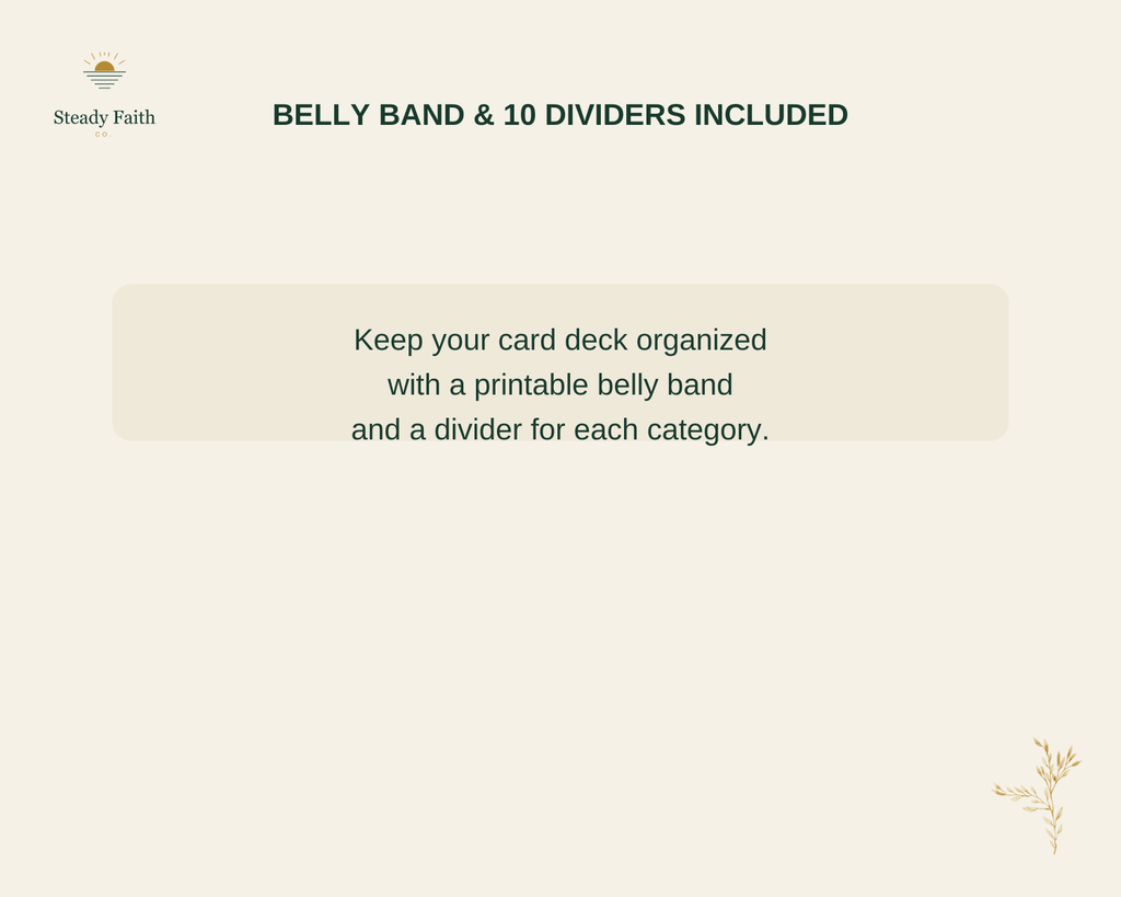 When Words Won't Come - Belly Band and Dividers Included